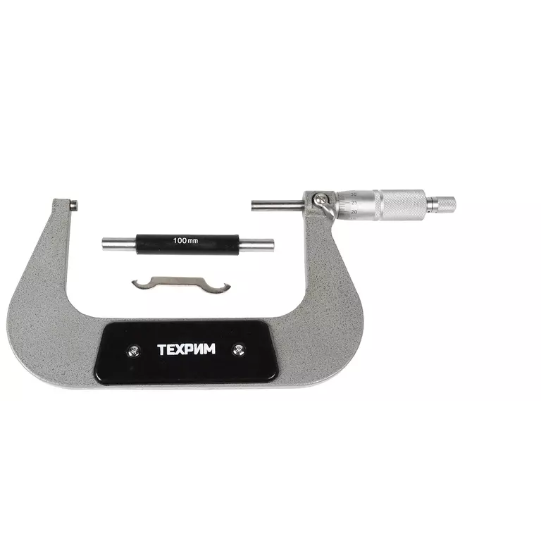 ТЕХРИМ T050009 Микрометр МК-125, 125 мм - 0.01 КЛ.1, ГОСТ 6507-90