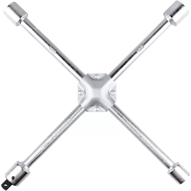 GARWIN 604410 Ключ баллонный крестообразный 17, 19, 21, 22 с переходником 1/2"
