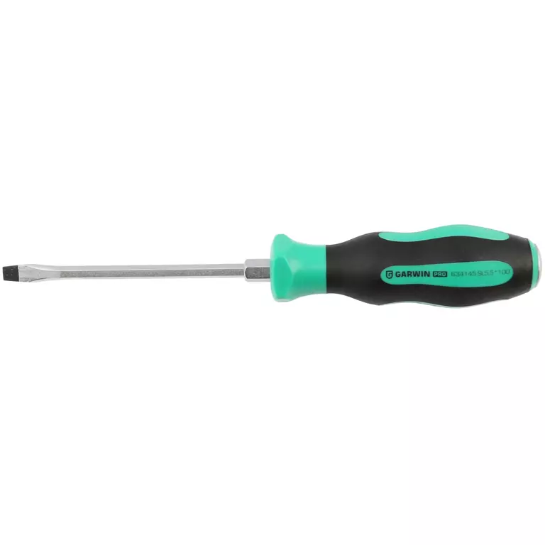 GARWIN 634145-SL5,5*100 Отвертка усиленная цельнометаллическая SL5.5, 100 мм