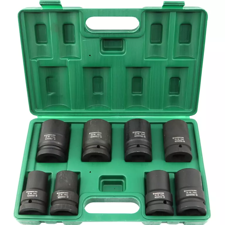 GARWIN PRO 626556-8 Набор ударных головок 1", 80 мм, 8 пр. 22-41 мм